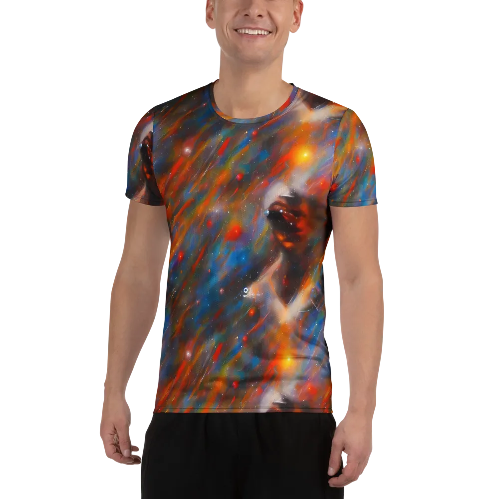 Painterly Void on Men's Athletic T-Shirt — Front