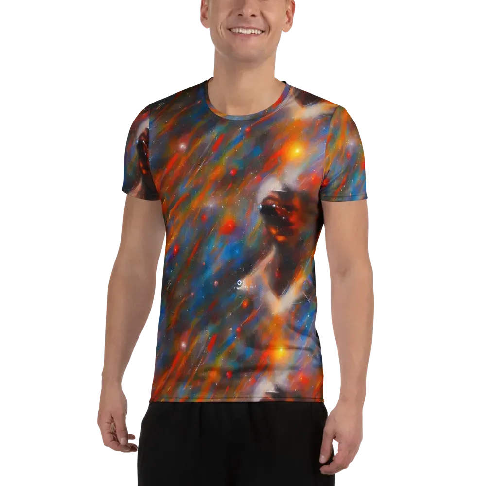 Painterly Void on Men's Athletic T-Shirt — Front