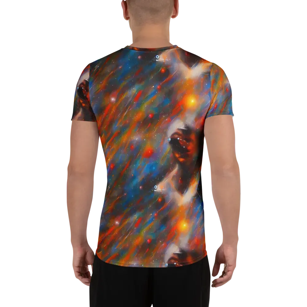 Painterly Void on Men's Athletic T-Shirt — Back