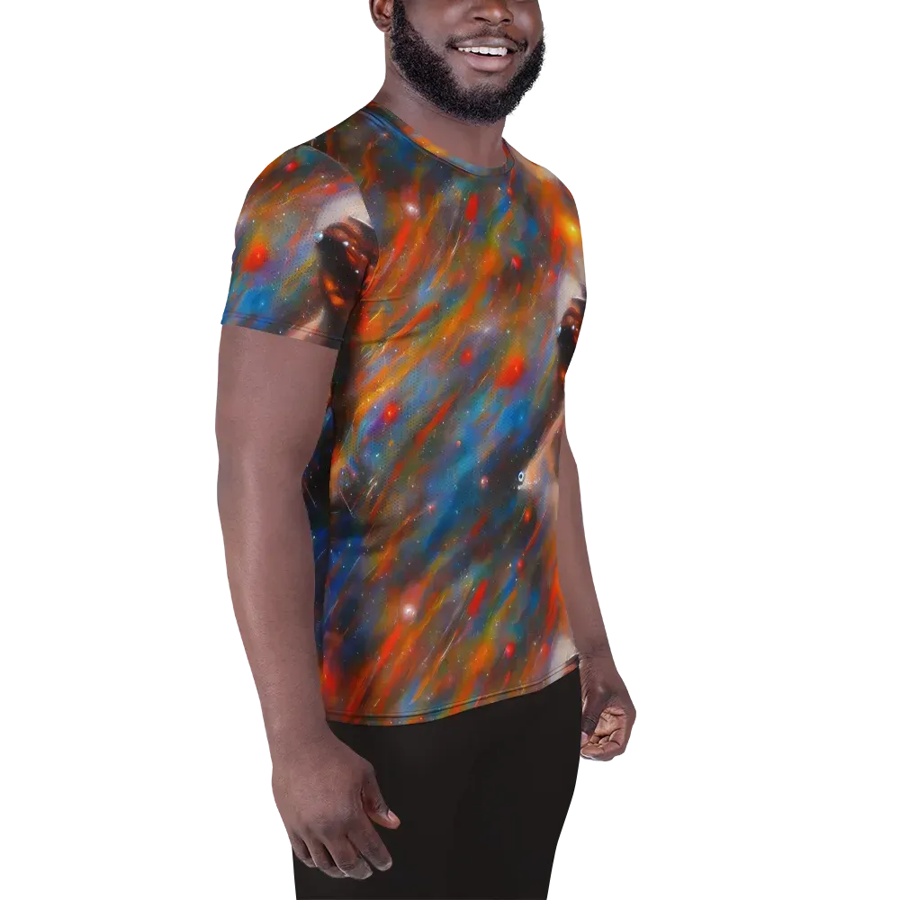 Painterly Void on Men's Athletic T-Shirt — Right