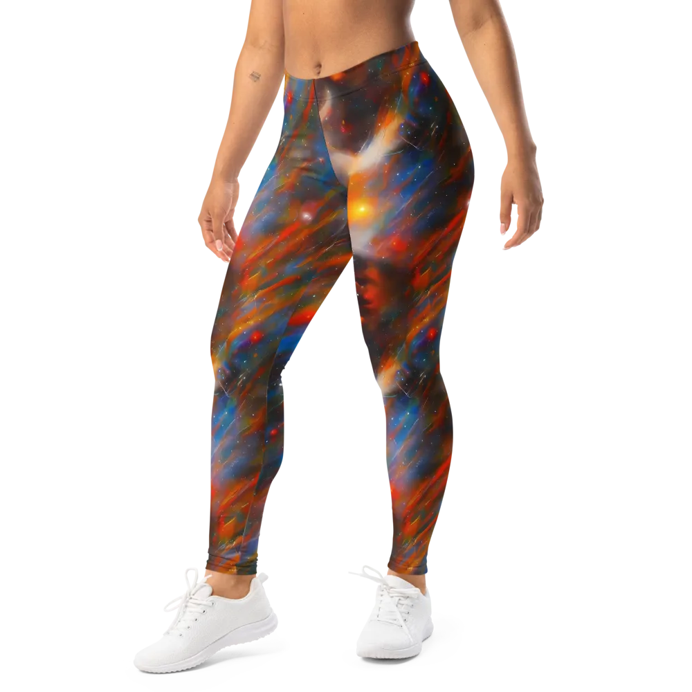 Painterly Void on Leggings — Left Front
