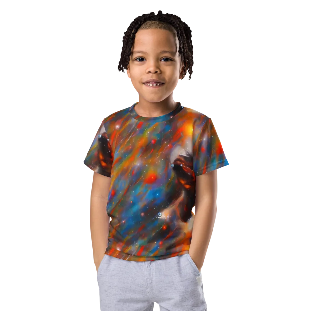 Painterly Void on Kids Crew Neck T-Shirt — Front