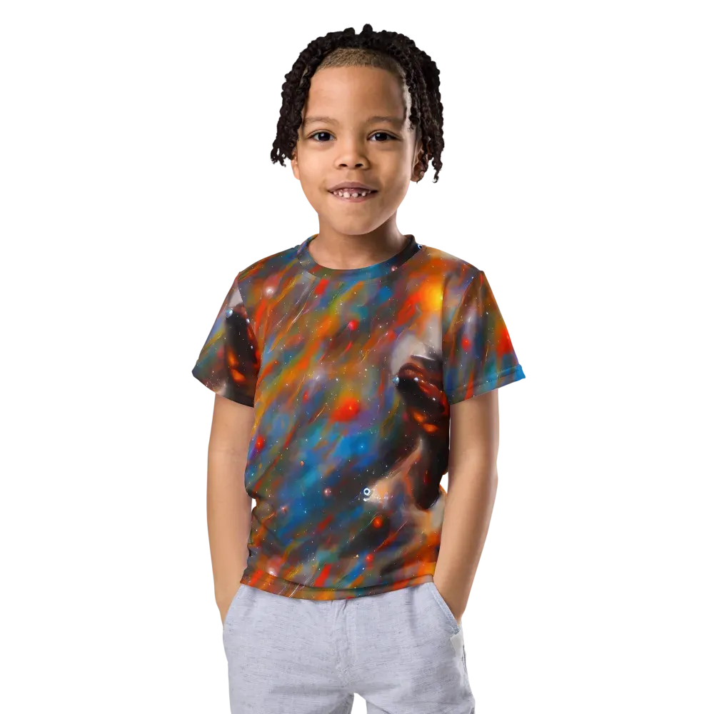 Painterly Void on Kids Crew Neck T-Shirt — Front