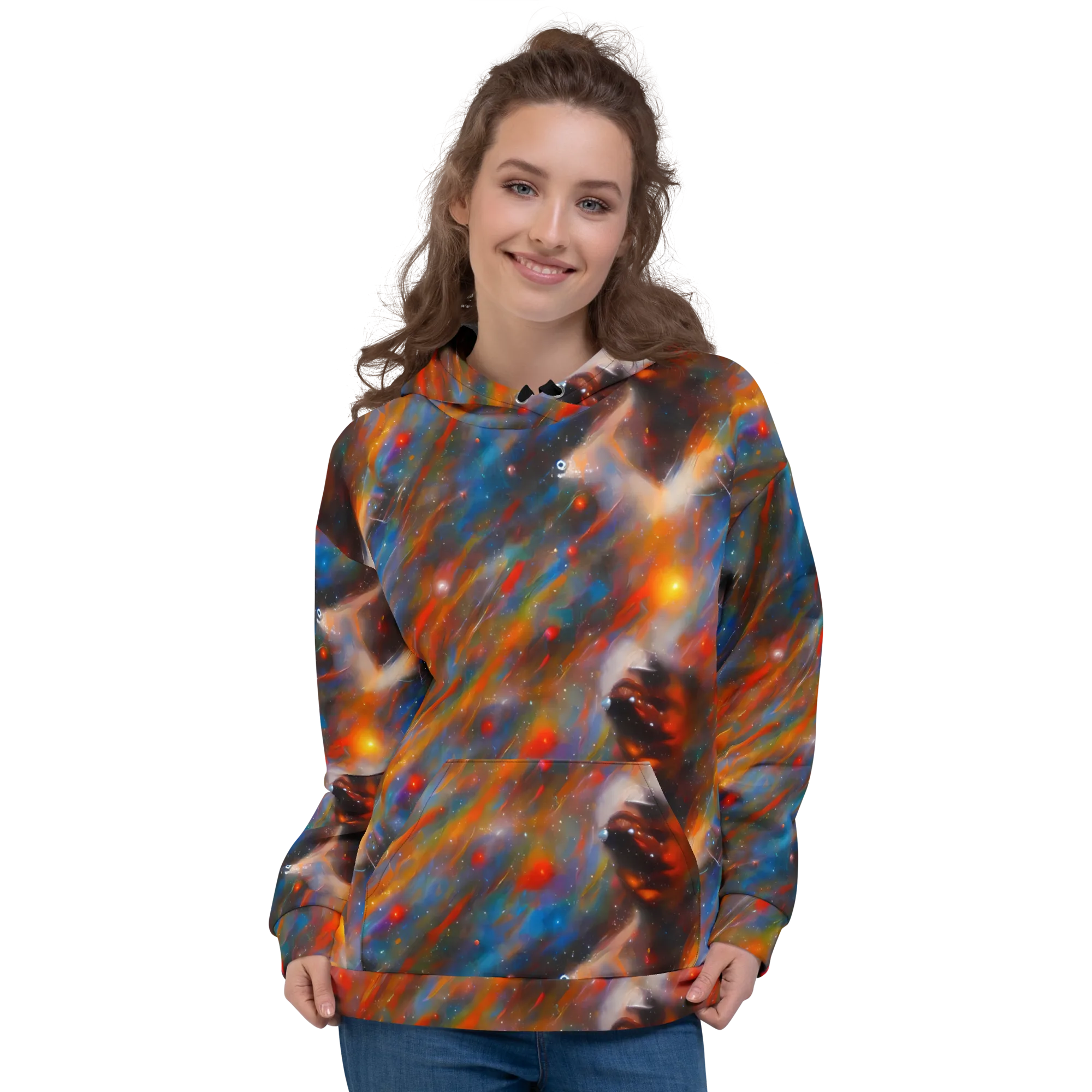 Painterly Void on Hoodie — Front