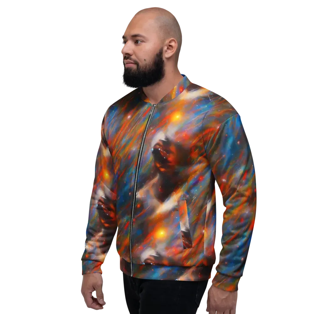 Painterly Void on Bomber Jacket — Left