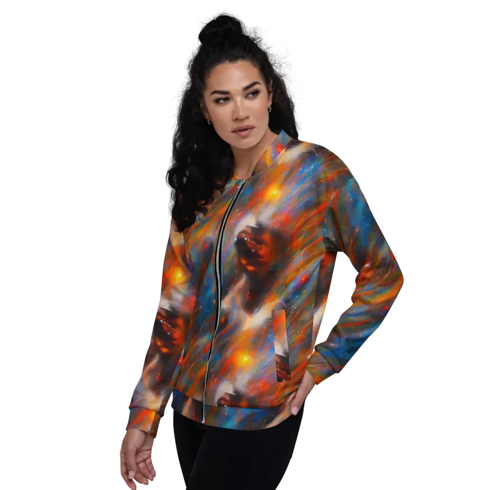 Painterly Void on Bomber Jacket — Left