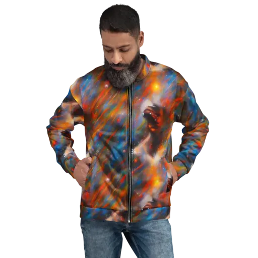 Painterly Void on a Bomber Jacket