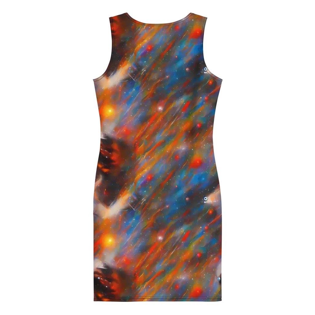 Painterly Void on Bodycon Dress — Back