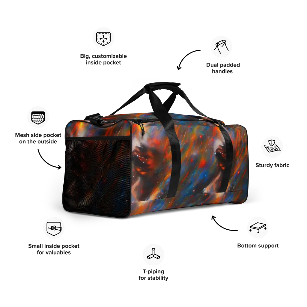 Painterly Void on Duffle Bag — Right Front