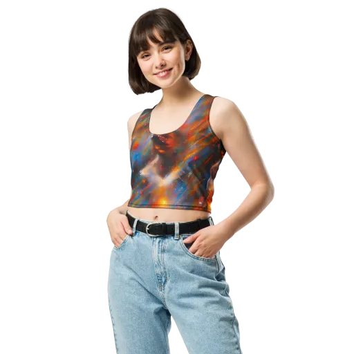 Painterly Void on a Crop Top