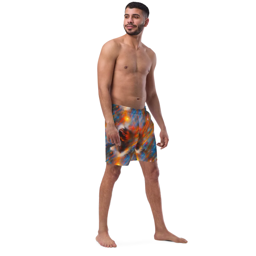 Painterly Void on Swim Trunks — Right Front