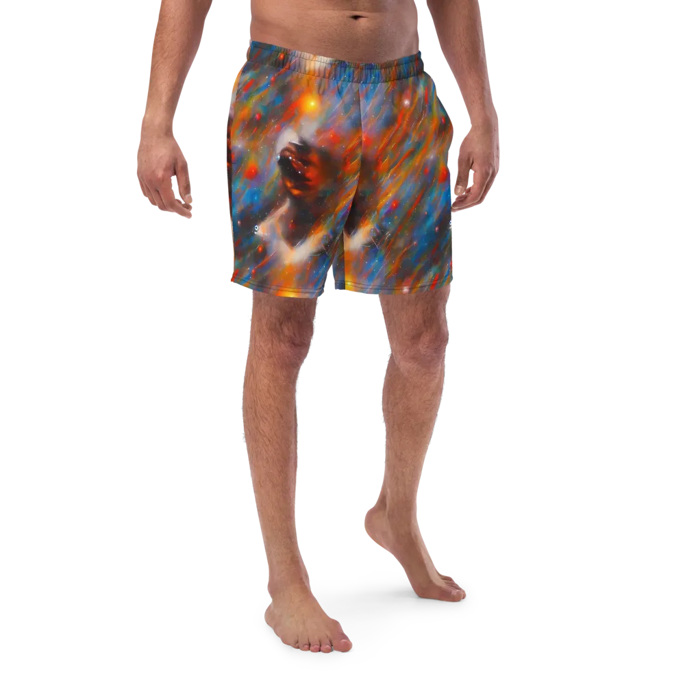 Painterly Void on Swim Trunks — Front
