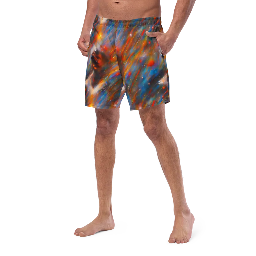 Painterly Void on Swim Trunks — Left Front