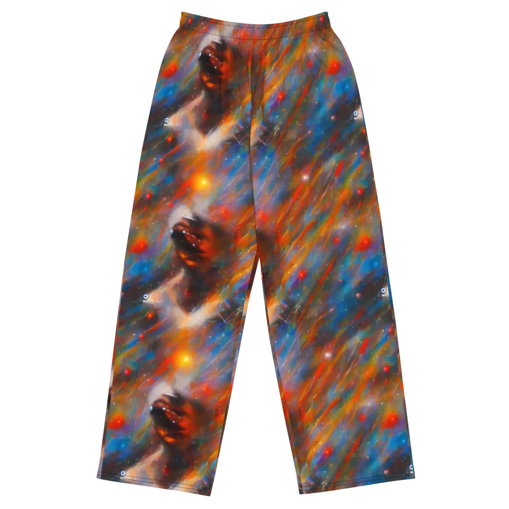 Painterly Void on Wide-Leg Pants — Front
