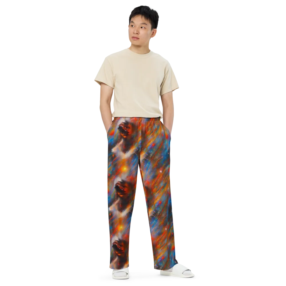 Painterly Void on Wide-Leg Pants — Front