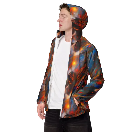 Painterly Void on a Men's Windbreaker
