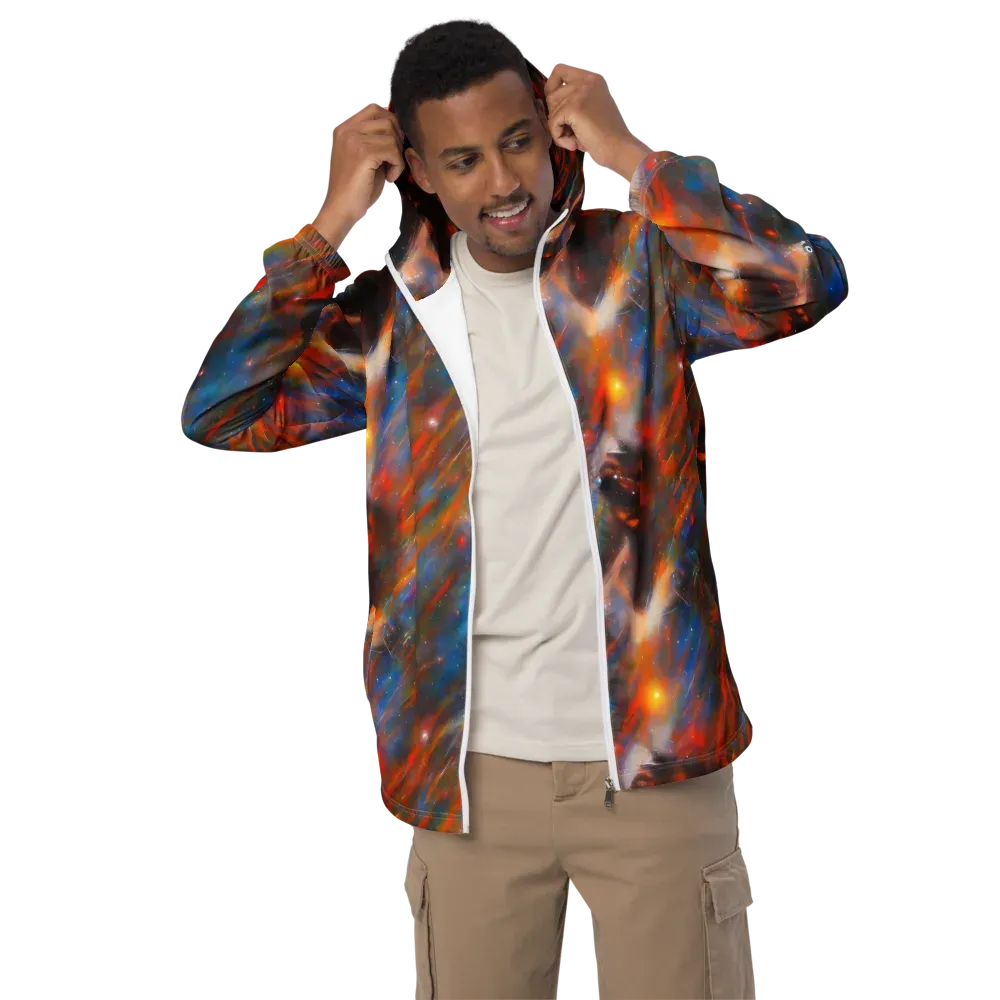 Painterly Void on Men's Windbreaker — Front