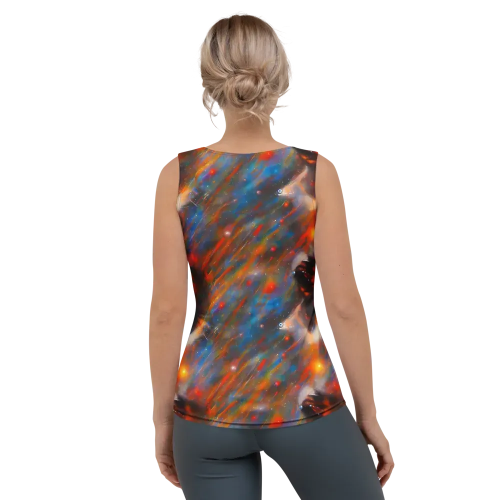 Painterly Void on Women's Tank Top — Back