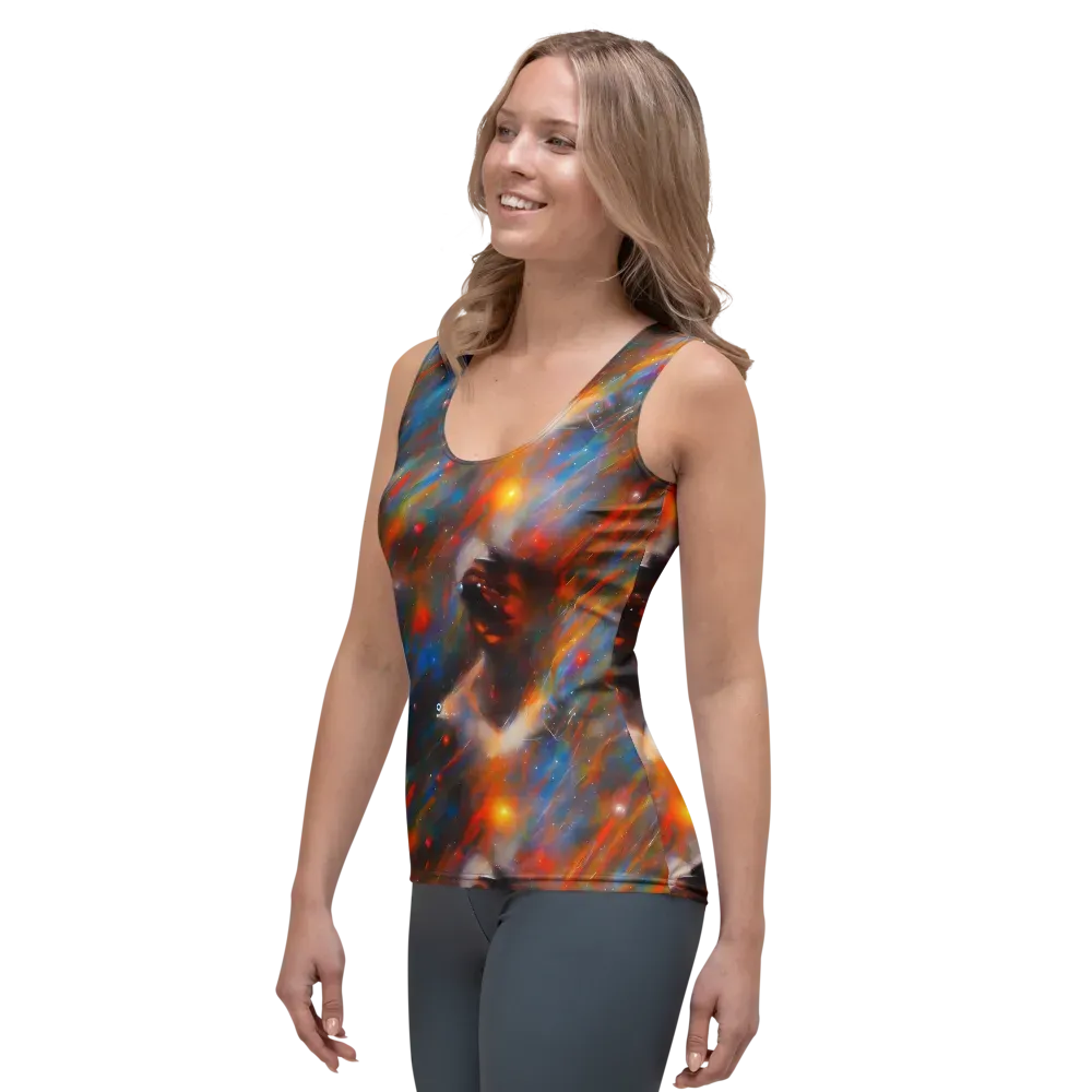 Painterly Void on Women's Tank Top — Left Front