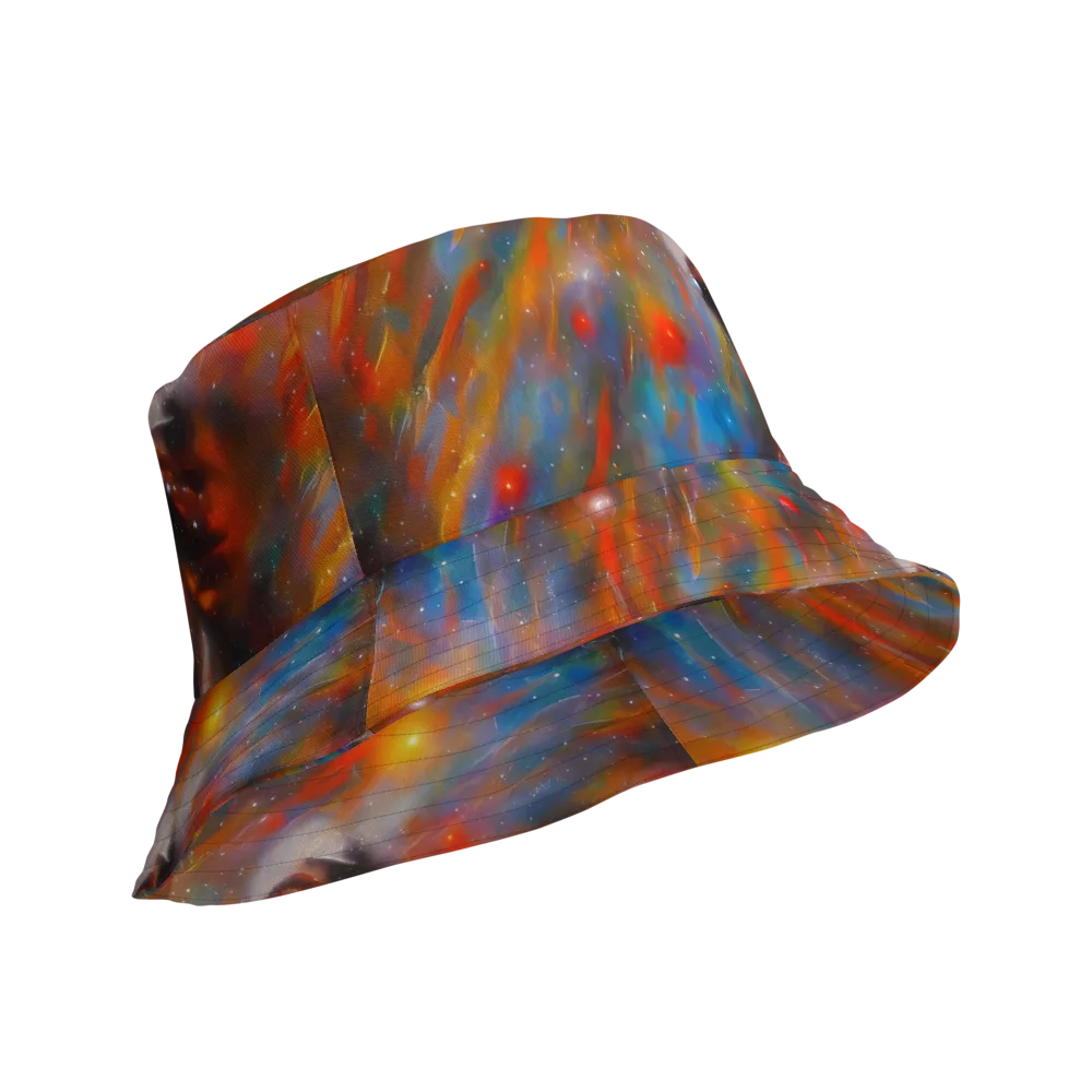 Painterly Void on Reversible Bucket Hat — Product details Outside