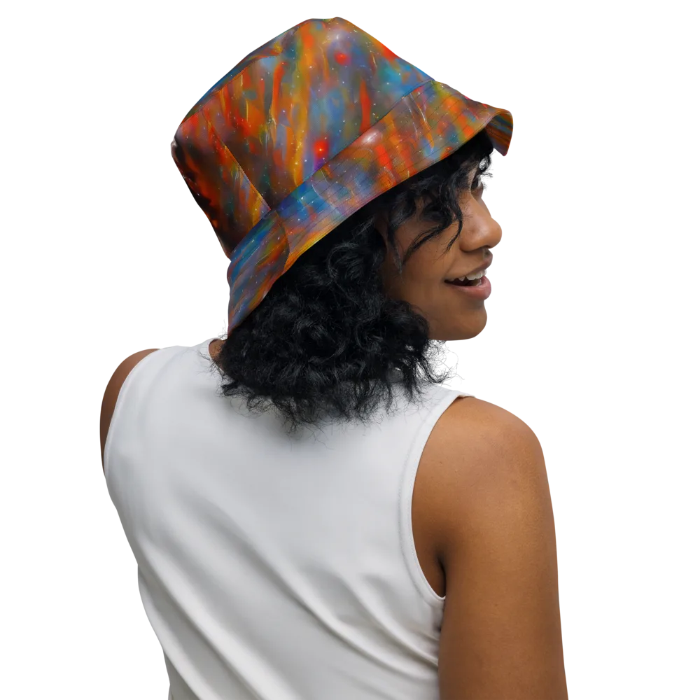 Painterly Void on Reversible Bucket Hat — Right Outside