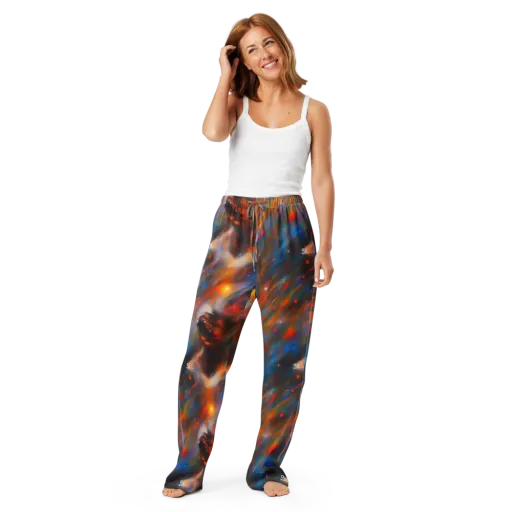 Painterly Void on a Women's Pajama Pants