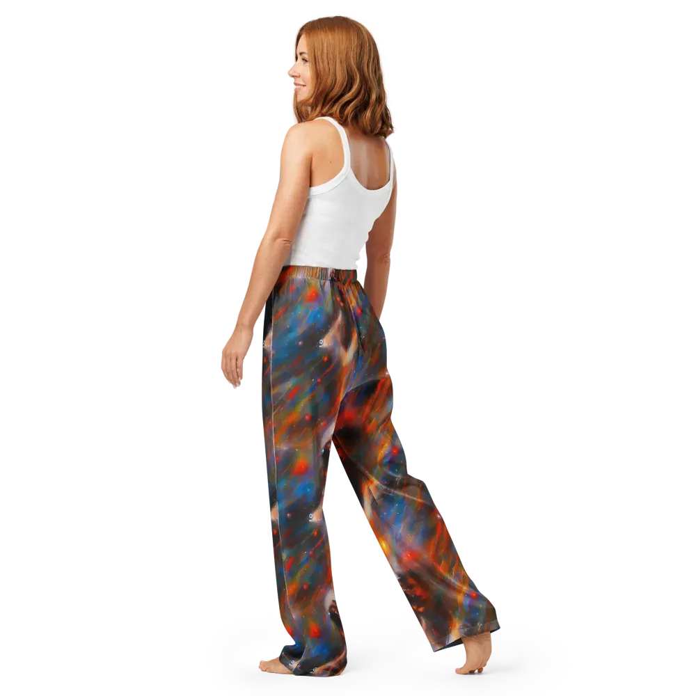 Painterly Void on Women's Pajama Pants — Back