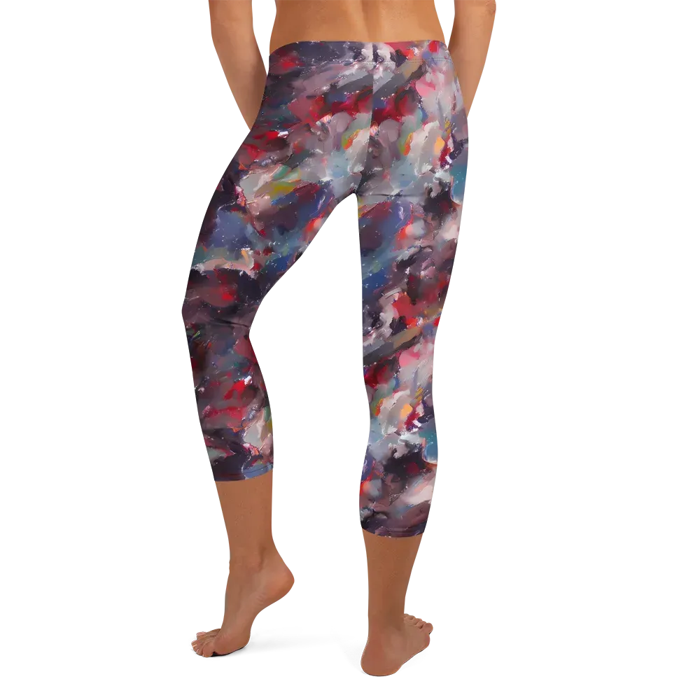 Passionate Brush on Capri Leggings — Back