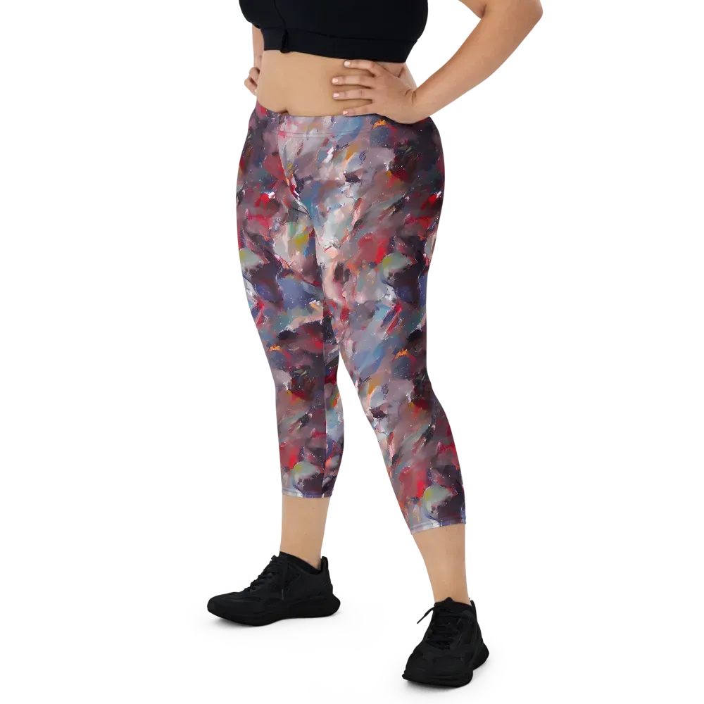 Passionate Brush on Capri Leggings — Front