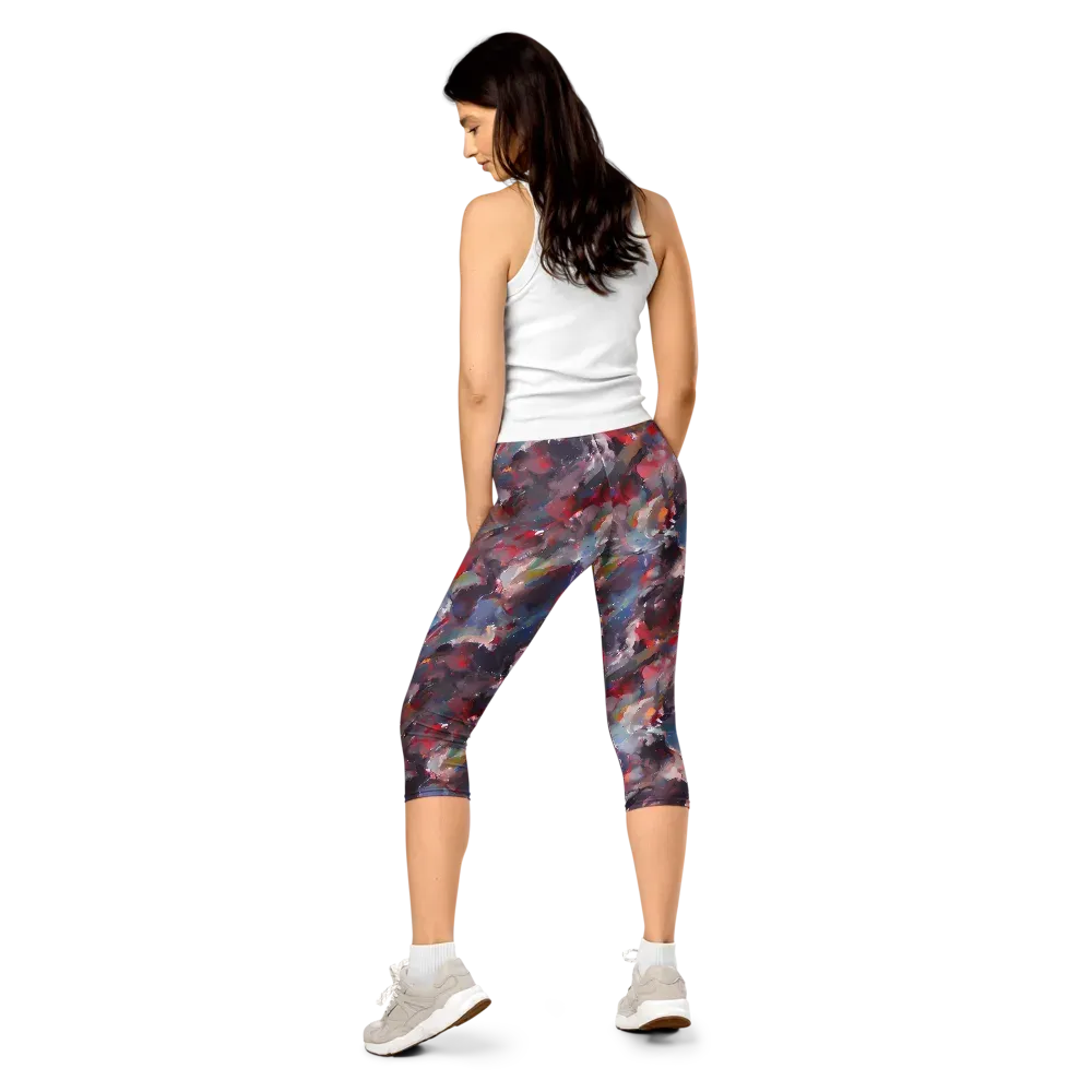 Passionate Brush on Capri Leggings — Back