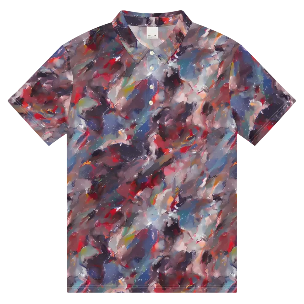 Passionate Brush on Men's Slim Fit Polo Shirt — Front