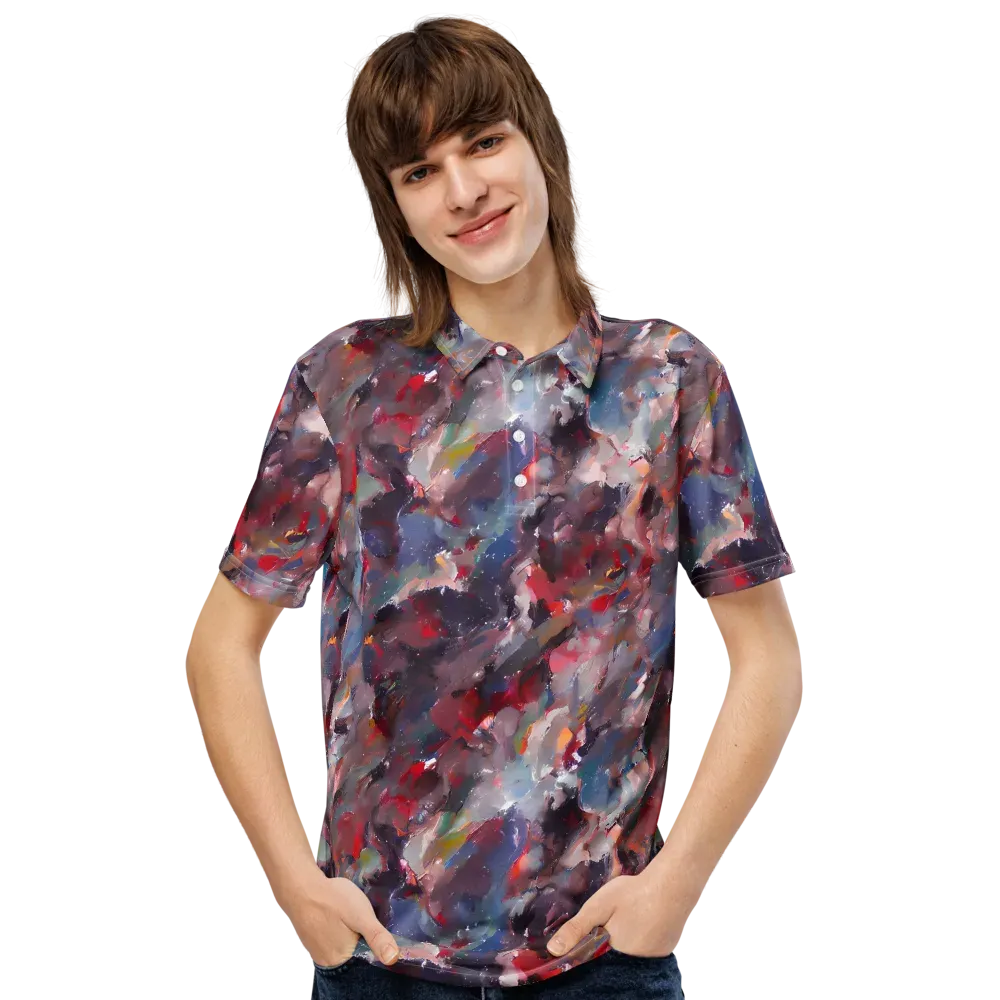 Passionate Brush on Men's Slim Fit Polo Shirt — Front