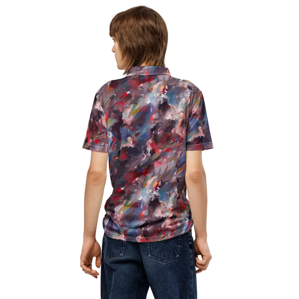Passionate Brush on Men's Slim Fit Polo Shirt — Back