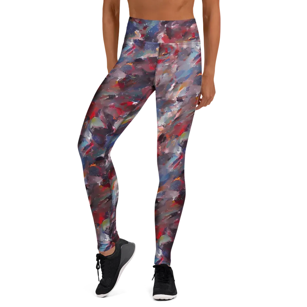 Passionate Brush on Yoga Leggings — Front