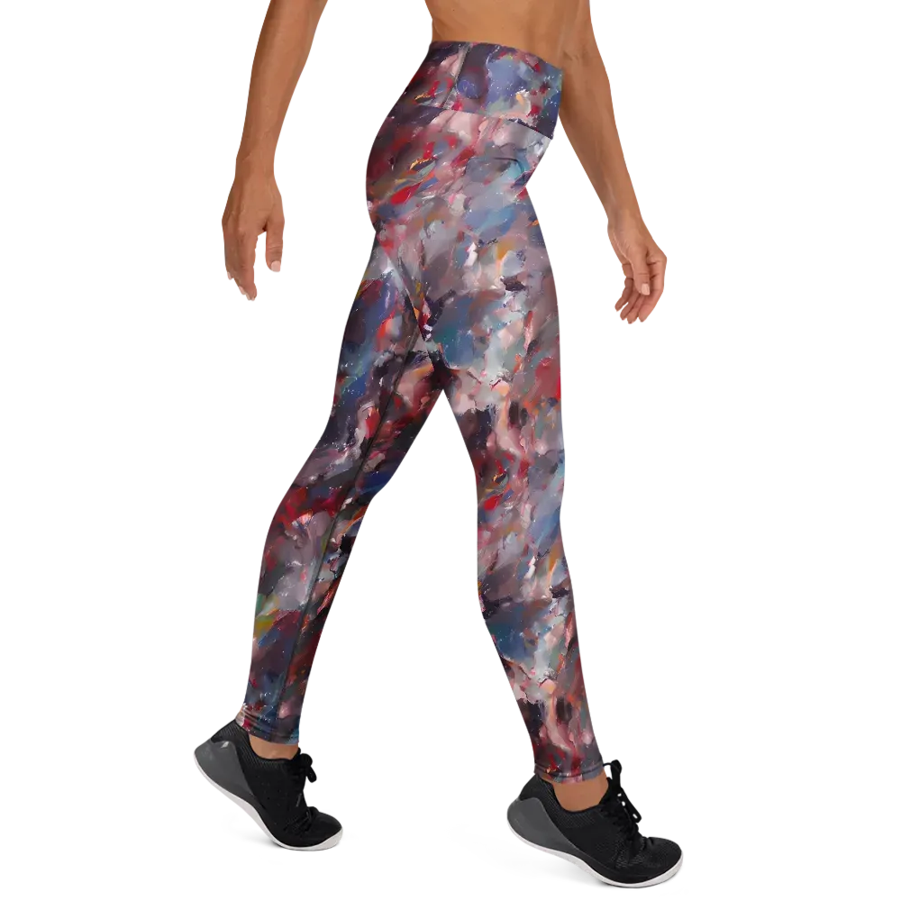 Passionate Brush on Yoga Leggings — Right