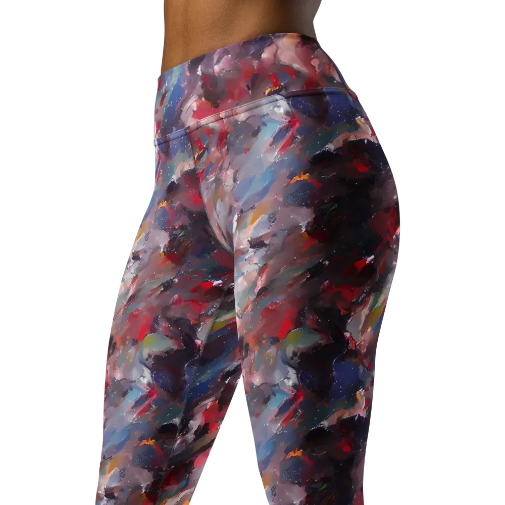 Passionate Brush on Yoga Leggings — Left Front