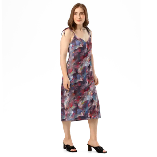 Passionate Brush on a Slip Dress