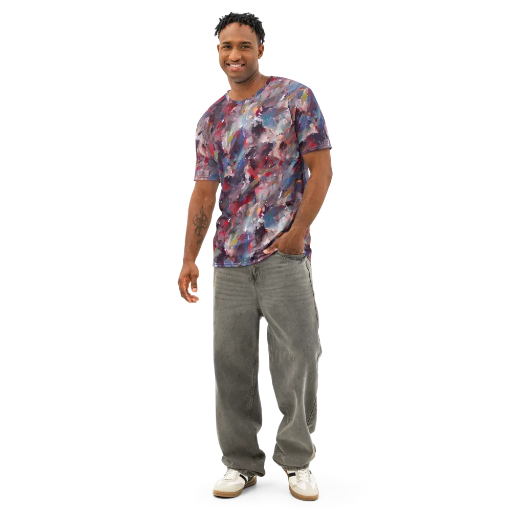 Passionate Brush on Men's Cotton Crew Neck T-Shirt — Front