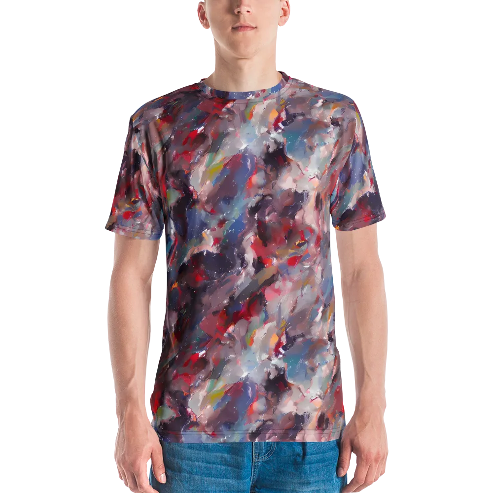 Passionate Brush on Men's Crew Neck T-Shirt — Front