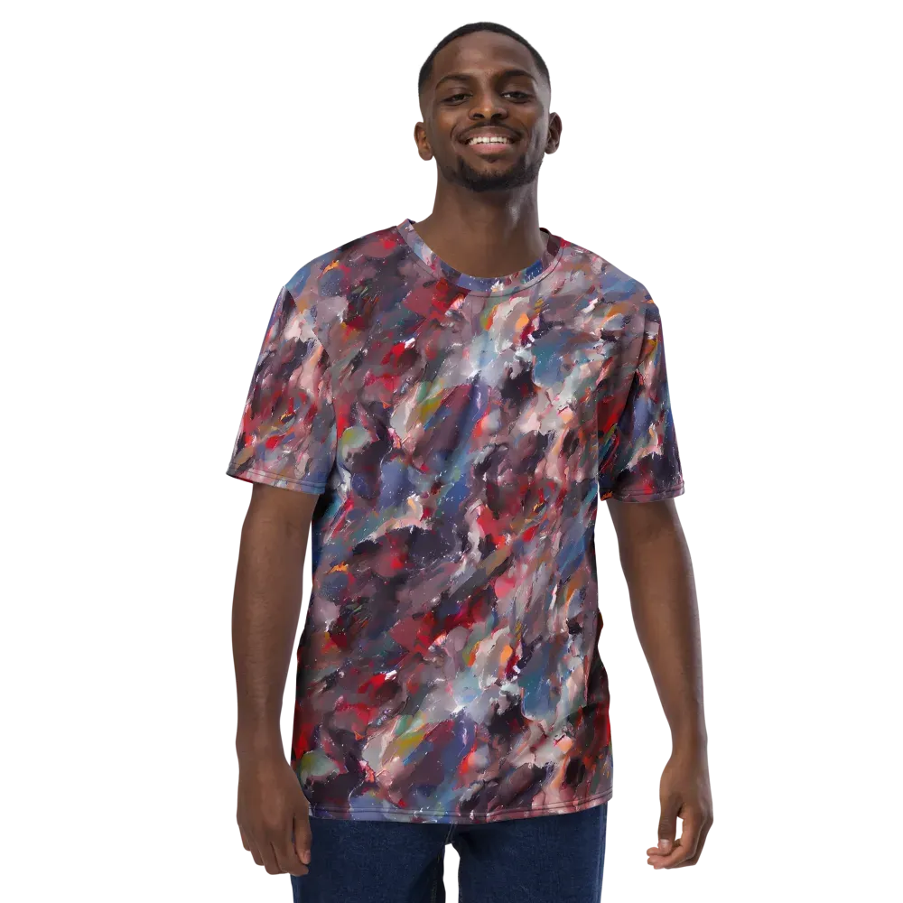 Passionate Brush on Men's Crew Neck T-Shirt — Front