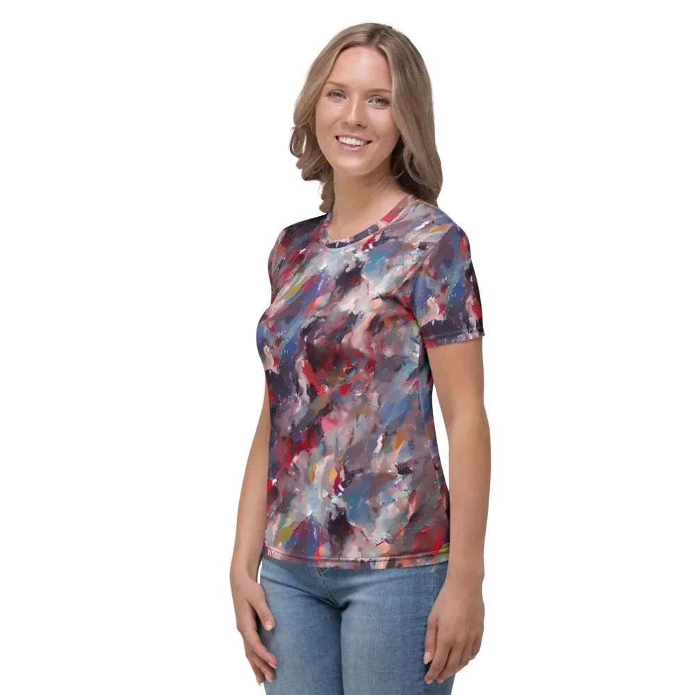 Passionate Brush on Women's Crew Neck T-Shirt — Left