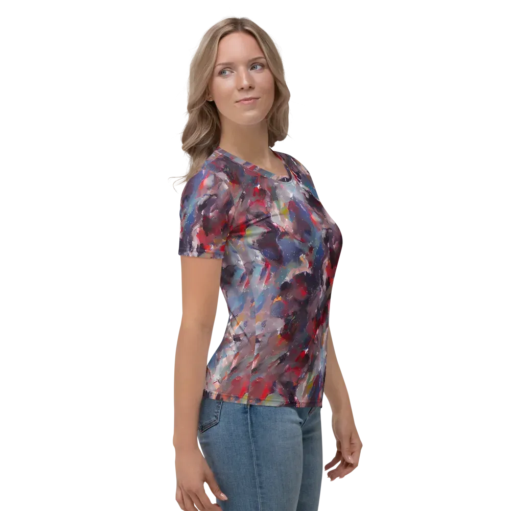Passionate Brush on Women's Crew Neck T-Shirt — Right