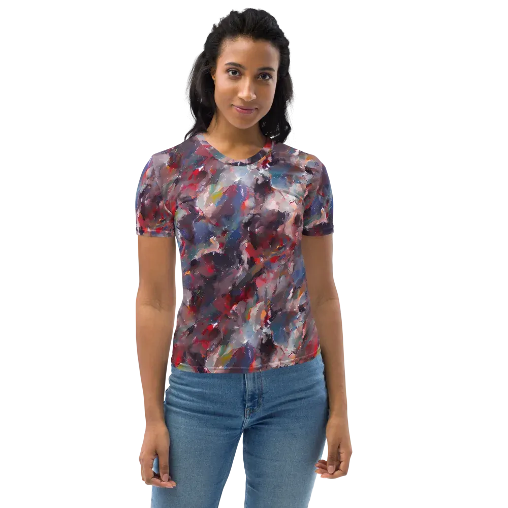 Passionate Brush on Women's Crew Neck T-Shirt — Front