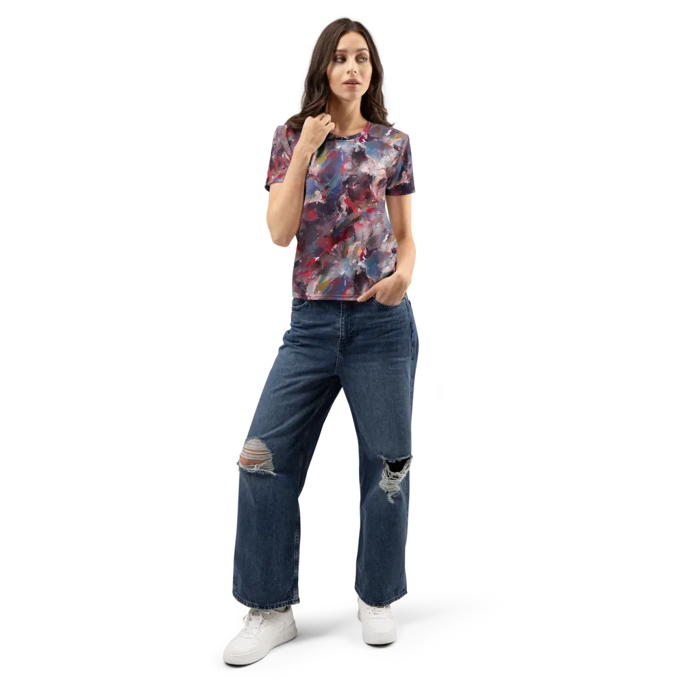 Passionate Brush on Women's Crew Neck T-Shirt — Front