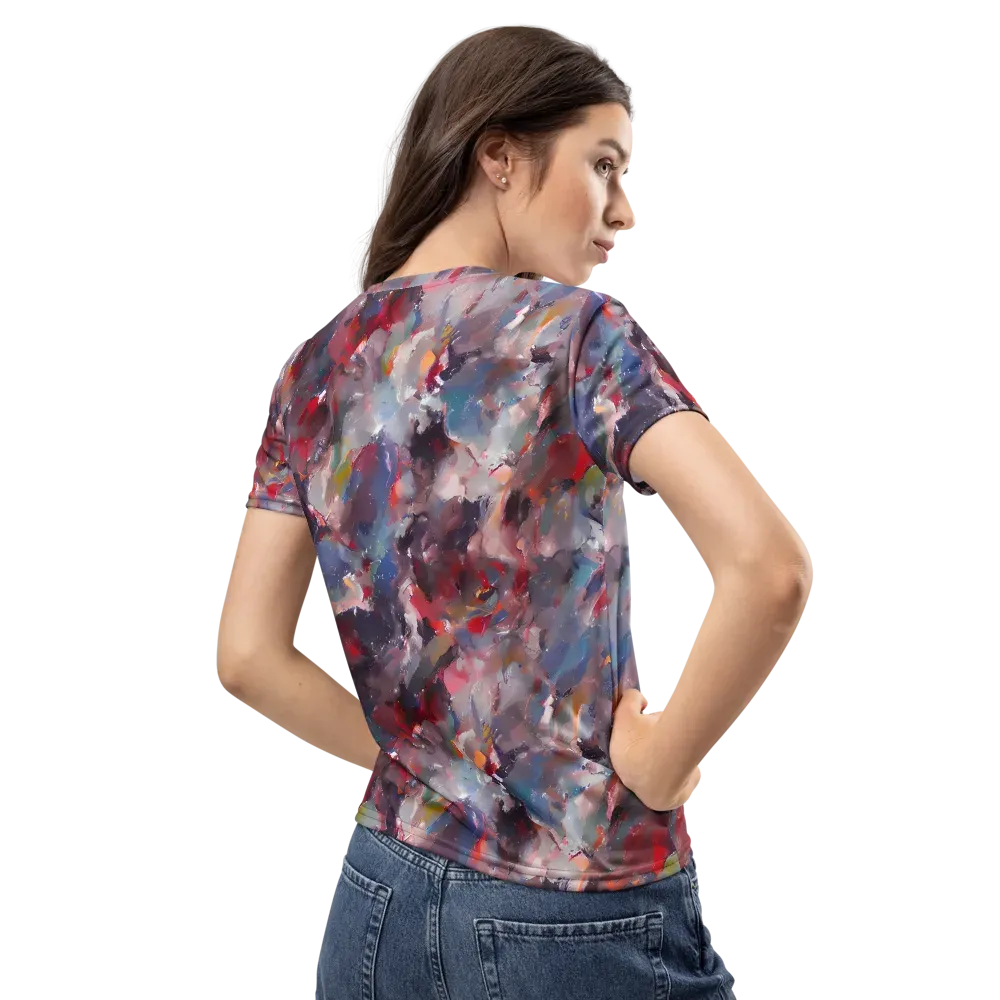 Passionate Brush on Women's Crew Neck T-Shirt — Back