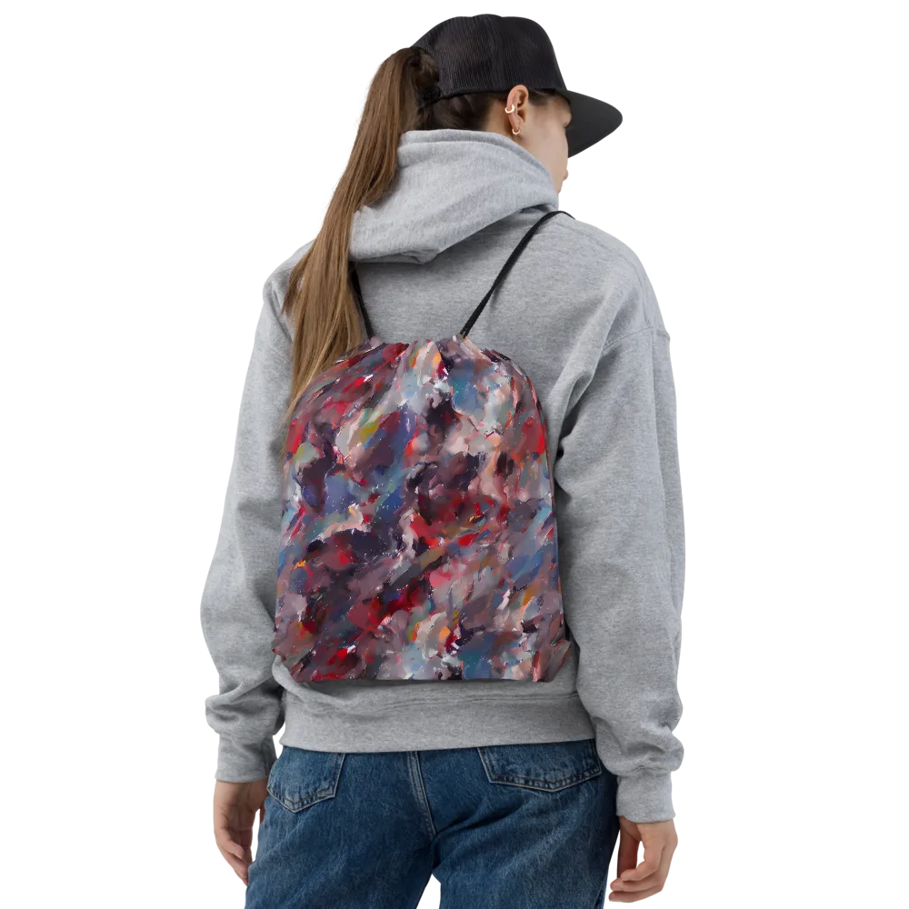 Passionate Brush on Drawstring Bag — Front