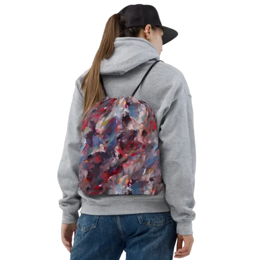 Passionate Brush on a Drawstring Bag