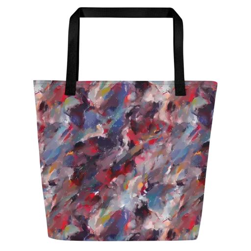 Passionate Brush on a Large Tote Bag W/ Pocket