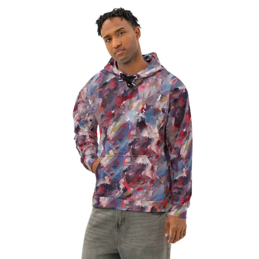 Passionate Brush on Cotton Hoodie — Left Front