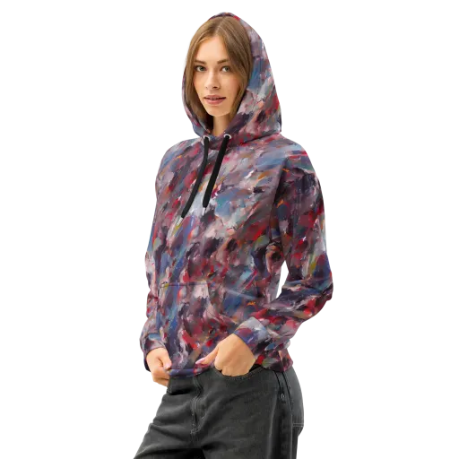 Passionate Brush on a Cotton Hoodie